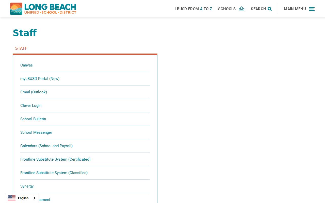 Lakewood people directories resource on the Long Beach Unified staff page